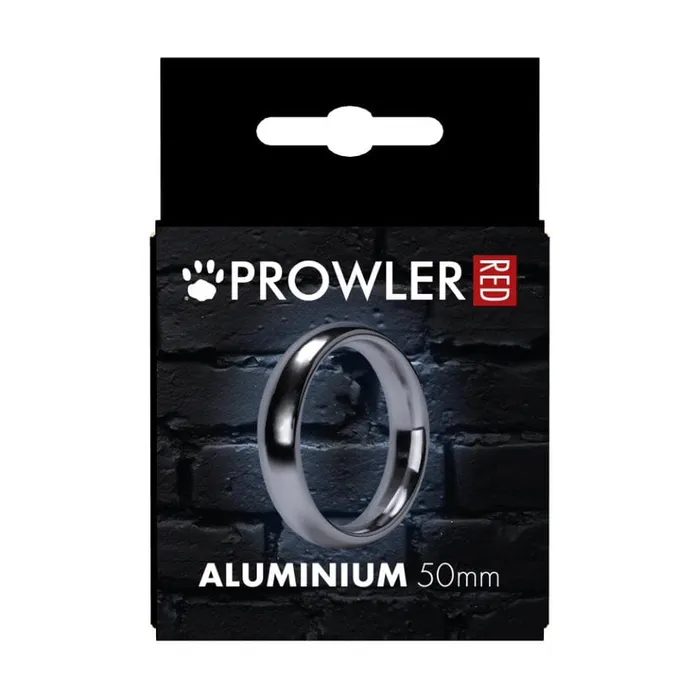 Male Sex Toys Prowler RED Silver Cock Ring 40mm Diameter x 17mm Depth Aluminium Erection Enhancer