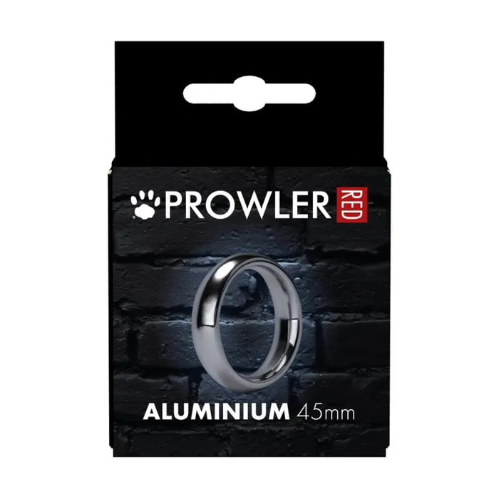 Male Sex Toys Prowler RED Silver Cock Ring 40mm Diameter x 17mm Depth Aluminium Erection Enhancer