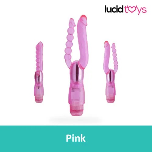 Neojoy Dual Female Massager Dildo Vibrator Multiple Speed Function Soft TPE Pink 7 Inch 18 cm Neojoy Vibrators