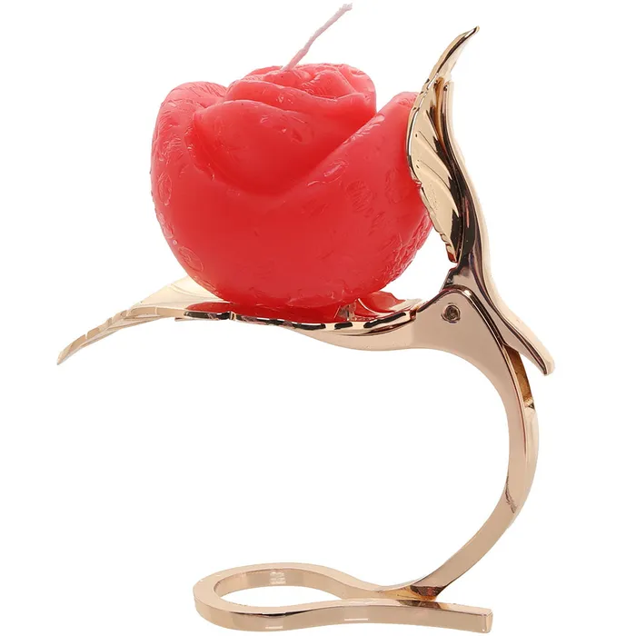 XR Brands Master Series Burning Passion Rose Candle Holder Male Sex Toys