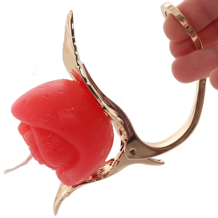XR Brands Master Series Burning Passion Rose Candle Holder Male Sex Toys