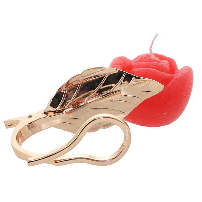 XR Brands Master Series Burning Passion Rose Candle Holder Male Sex Toys