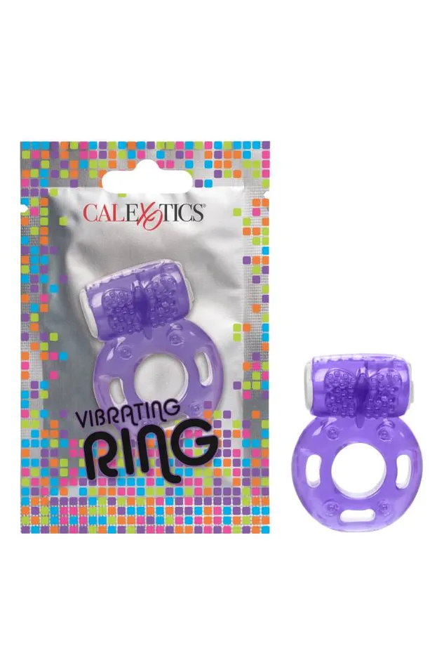 Cal Exotics Couples Cal Exotics Foil Pack Vibrating Cock Ring Purple