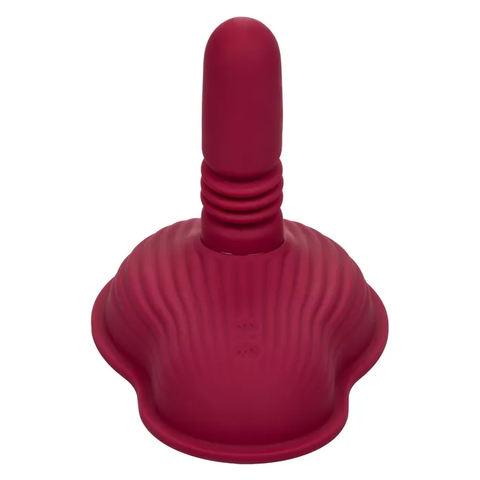 Vibrators California Exotics California Exotics Dual Rider Remote Control Thrust Grind Massager 68 Red