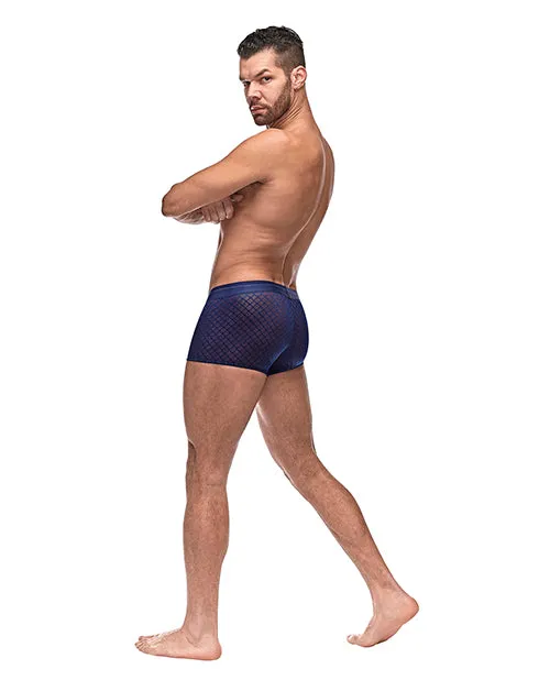 Vibrators Comme Ci Comme Ca Diamond Mesh Mini Short Blue
