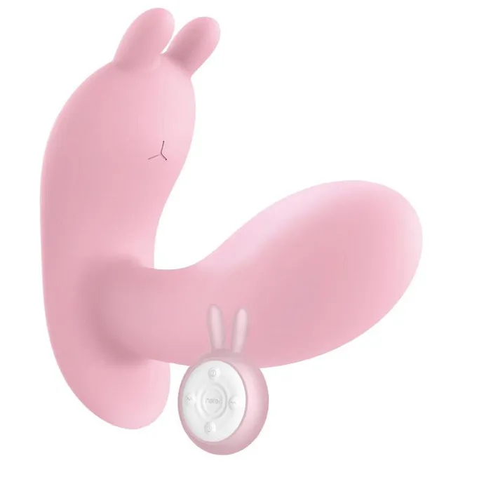 Vibrators Leten Leten Q Cute Rabbit Remote Control Wearable Vibrator Pink Vibrators Leten Leten Q Cute Rabbit Remote Control Wearable Vibrator Pink