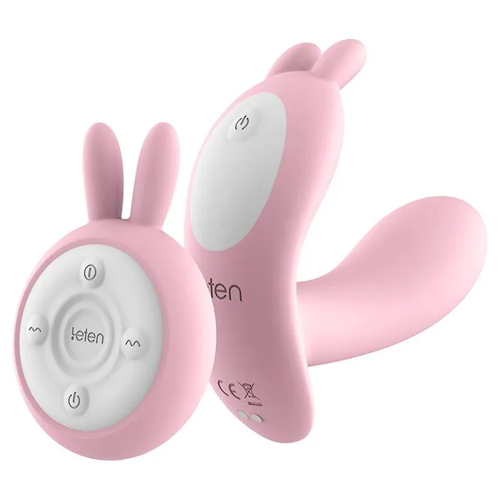 Vibrators Leten Leten Q Cute Rabbit Remote Control Wearable Vibrator Pink Vibrators Leten Leten Q Cute Rabbit Remote Control Wearable Vibrator Pink