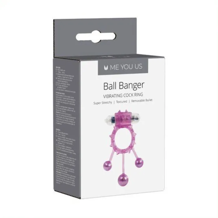 Couples Me You Us Me You Us Ball Banger Vibrating Cock Ring Pink