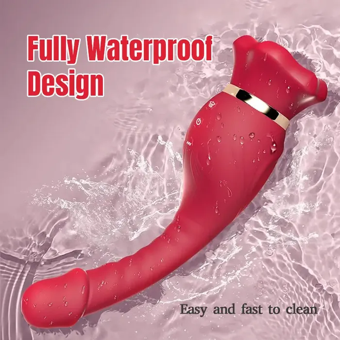 Female Sex Toys Inyarose Rose Vibrator with Tail Dildo