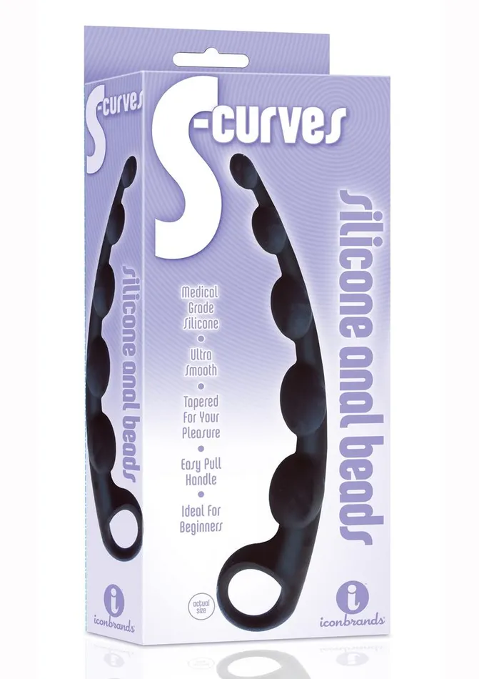 Male Sex Toys THE 9S The 9s SCurves Silicone Anal Beads Male Sex Toys THE 9S The 9s SCurves Silicone Anal Beads