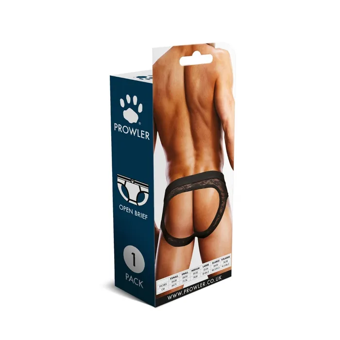 Prowler Lace Backless Brief Black Prowler Anal