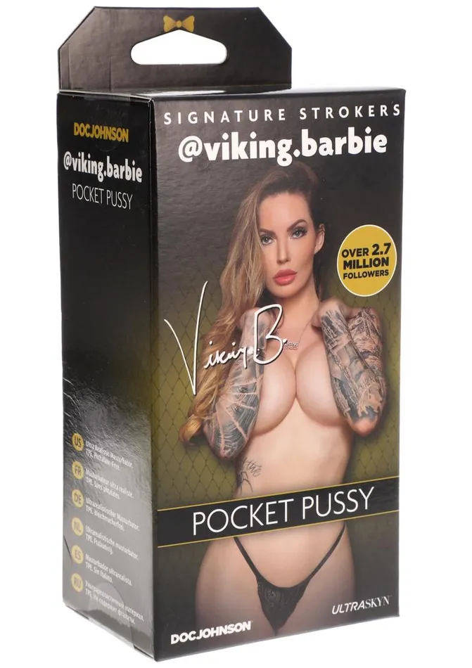 Signature Strokers Girls Of Social Media Vikingbarbie Pocket Masturbator Pussy Signature Strokers Male Sex Toys