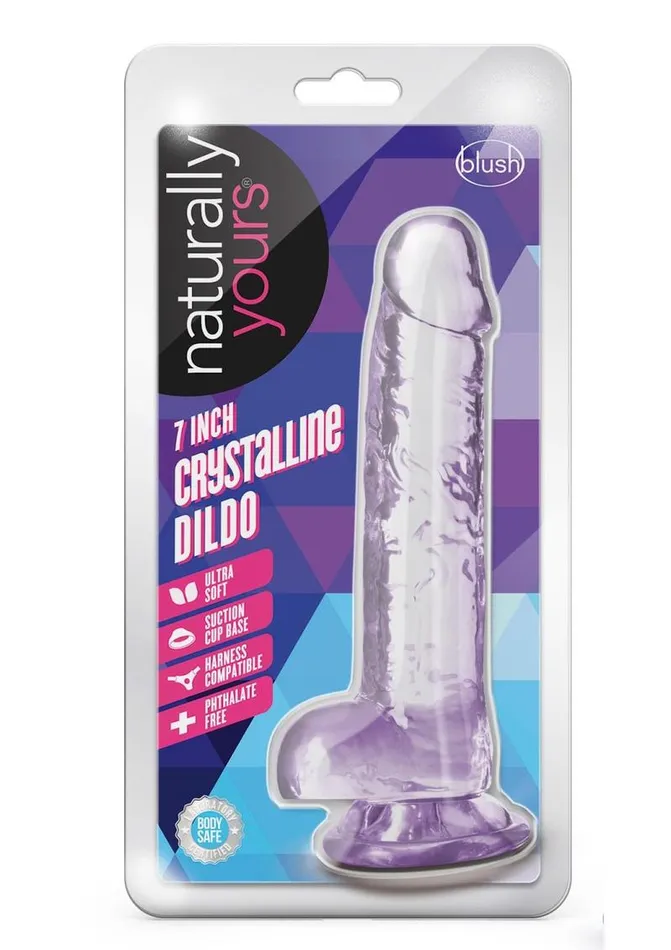 Naturally Yours Naturally Yours Crystalline Dildo 7in Amethyst Dildos